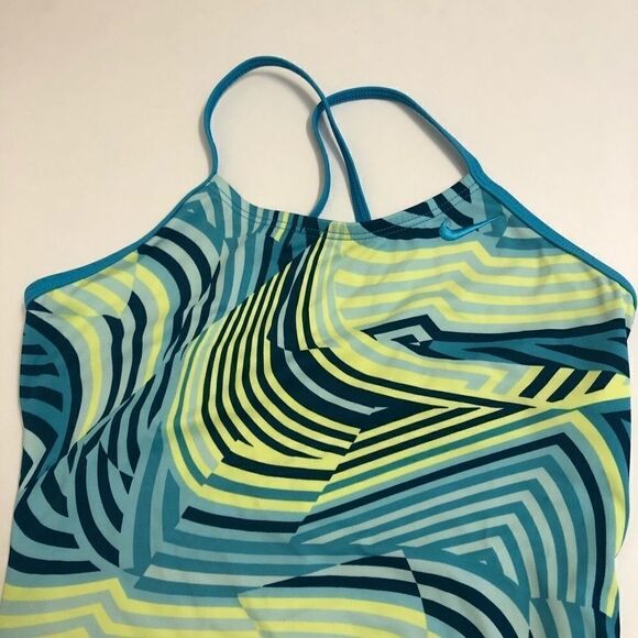 Nike swimsuit girls one piece bathing suit M 10-12 - Picture 3 of 14